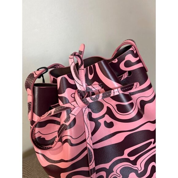 MANSUR GAVRIEL Mini Bucket Bag Leather Flamingo Pink - Picture 4 of 10